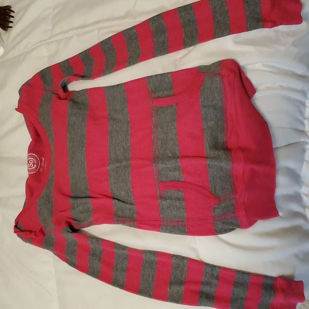 Sweater gray and pink size small